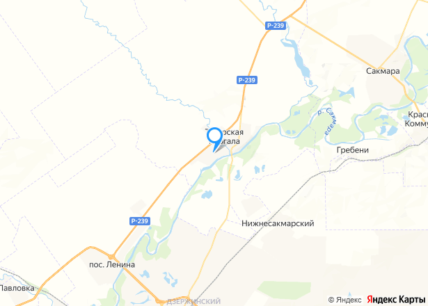 Дом 139,7 кв.м. и земельный участок 760 кв.м. в Оренбургской обл. - Изображение местоположения