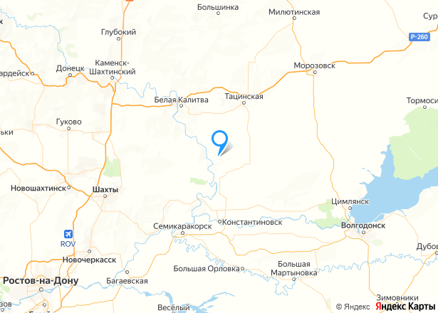 1/3 доля земельного участка в Ростовской обл. - Изображение местоположения