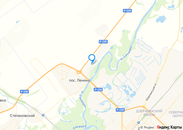 Дом 93,2 кв.м. и земельный участок 658 кв.м. в Оренбургской обл. - Изображение местоположения
