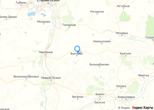 1/4 доля земельного участка в Белгородской обл. - Изображение местоположения