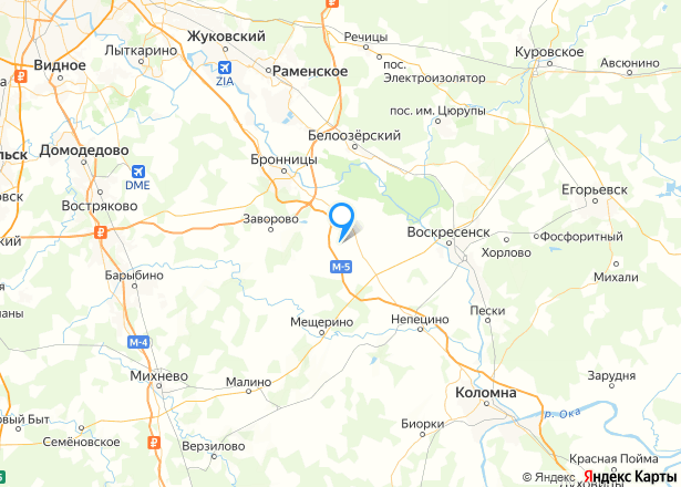 Земельный участок в Московской обл., 956 кв.м - Изображение местоположения