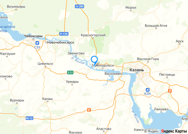 Гараж 23,4 кв.м. и земельный участок 20 кв.м. в Марий Эл - Изображение местоположения