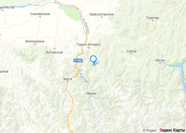 Земельный участок на Алтае, 243382+/-4317 кв.м. - Изображение местоположения