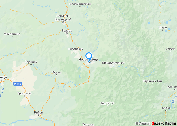 Гараж 20,4 кв.м. и земельный участок 23,7 кв.м. в Новокузнецке - Изображение местоположения