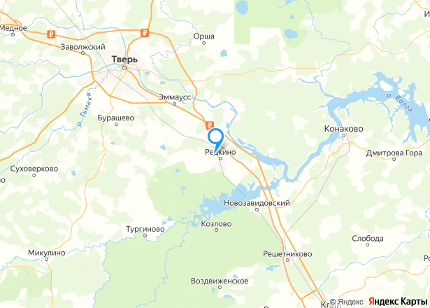 Земельный участок в Тверской обл., 600 кв.м, - Изображение местоположения