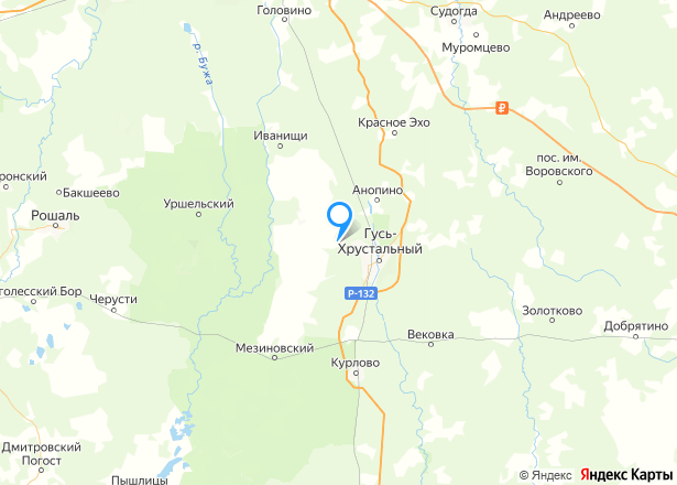 Дом 30 кв.м. и земельный участок 600 кв.м. во Владимирской обл. - Изображение местоположения