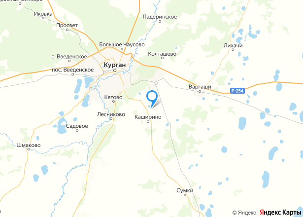 Земельный участок в Курганской обл., 626 кв.м. - Изображение местоположения