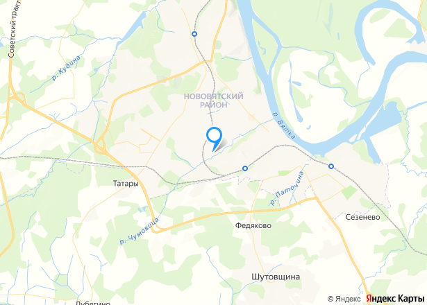 Земельный участок в Кировской области, 326 кв.м. - Изображение местоположения