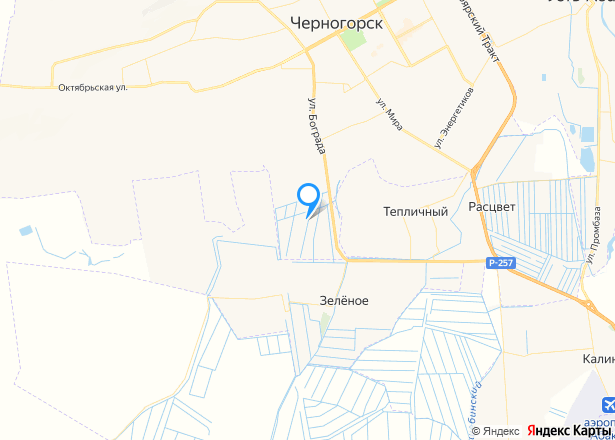 Земельный участок в Черногорске, 687 кв.м. - Изображение местоположения