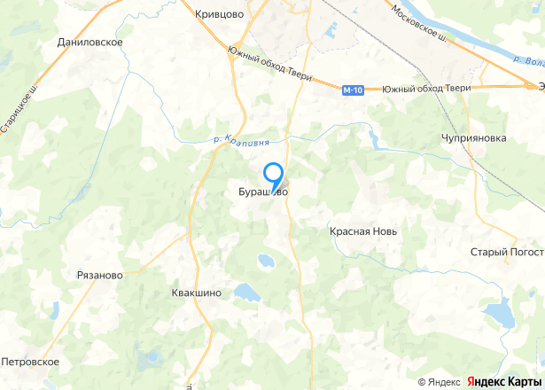 Загородный действующий бизнес комплекс (база отдыха) в Тверской обл. - Изображение местоположения