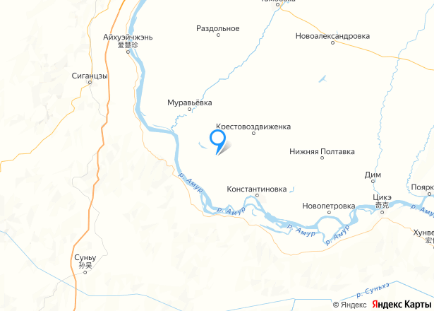 1/3 доля земельного участка в Амурской обл. - Изображение местоположения