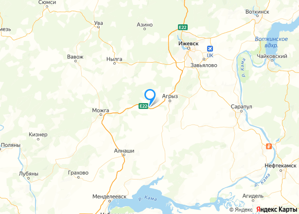 Земельный участок в Удмуртии, 700 кв.м. - Изображение местоположения