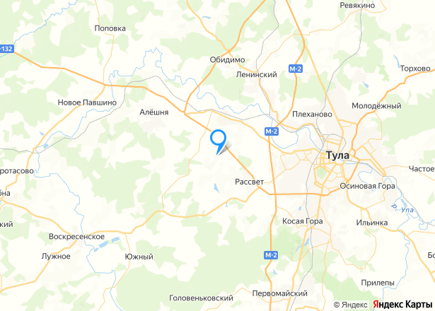 Земельный участок в Туле, 550+/-8 кв.м. - Изображение местоположения