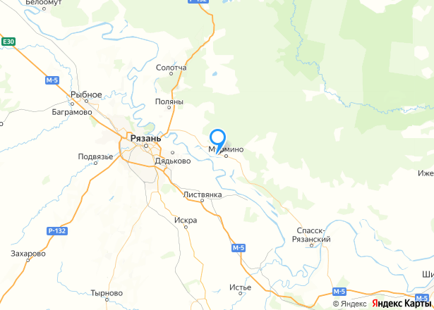 Земельный участок в Рязанской обл., 440 +/- 7 кв.м - Изображение местоположения