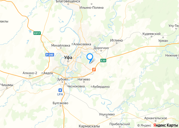 Земельный участок в Уфе, 666 кв.м. - Изображение местоположения