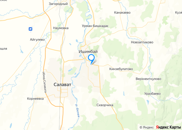 1/2 доля земельного участка в Башкортостане - Изображение местоположения