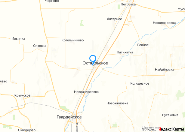 Дом 60,9 кв.м. и земельный участок 711 кв.м. в Крыму - Изображение местоположения