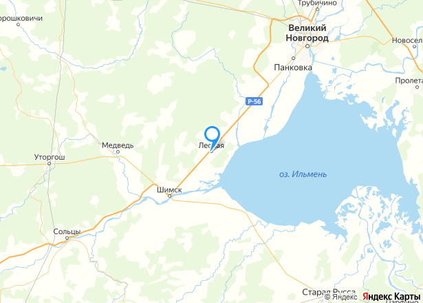 Земельный участок в Новгородской обл., 1499 кв.м. - Изображение местоположения
