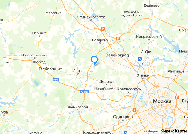 Земельный участок в Московской области, 1010 кв.м. - Изображение местоположения