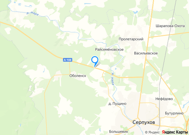 1/5 доля земельного участка в Московской обл. - Изображение местоположения