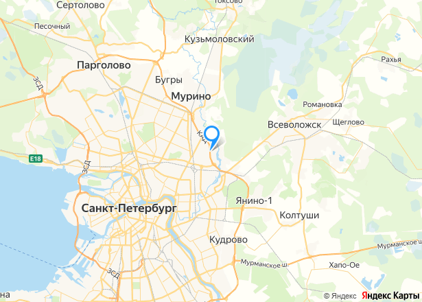 Квартира в Санкт-Петербурге, 22,3 кв.м, 1 комн. - Изображение местоположения