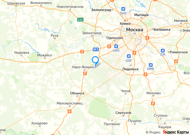 Дом 111,6 кв.м. и земельный участок 439 кв.м. в Москве - Изображение местоположения