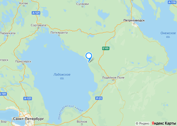 Земельный участок в Карелии,  1200 +/- 12 кв.м - Изображение местоположения