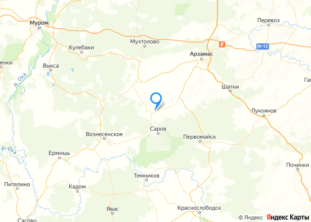 Земельный участок в Нижегородской обл., 2880 кв.м. - Изображение местоположения
