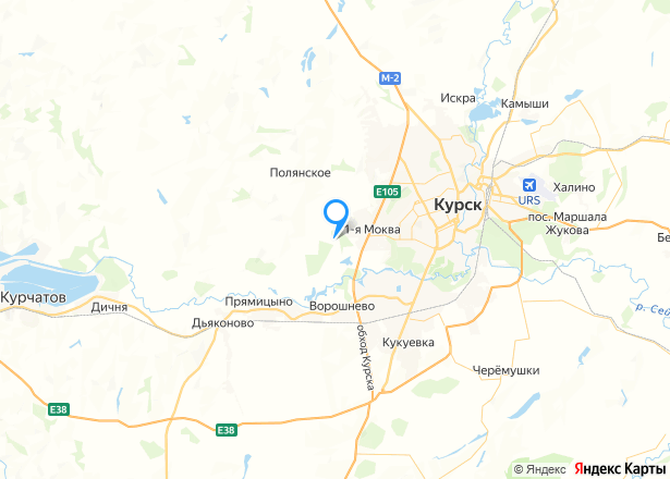 Земельный участок в Курской обл., 1000+/-22 кв.м. - Изображение местоположения