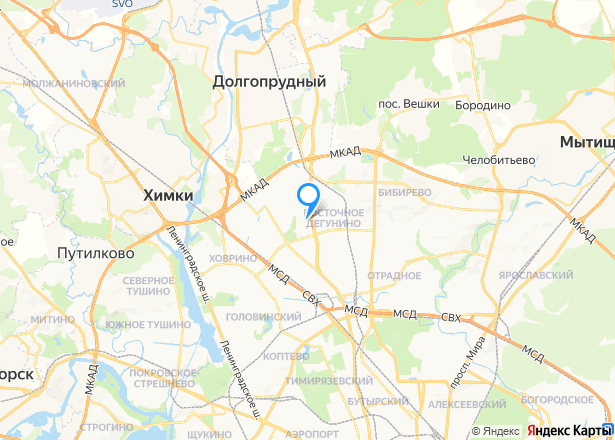 1/2 доля помещения в Москве - Изображение местоположения