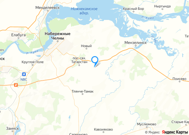 Дом 32,6 кв.м. и земельный участок 2487 кв.м. в Татарстане - Изображение местоположения