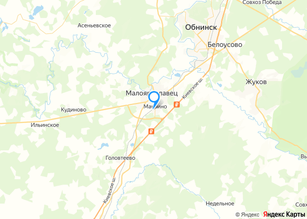 Земельный участок в Калужской обл., 893 кв.м. - Изображение местоположения