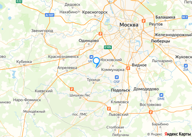 Дом 176,5 кв.м. и земельный участок 117 кв.м. в Москве - Изображение местоположения