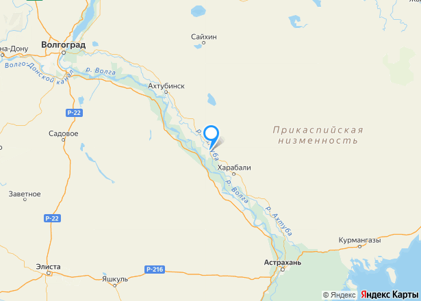 1/12 доля земельного участка в Астраханской обл. - Изображение местоположения
