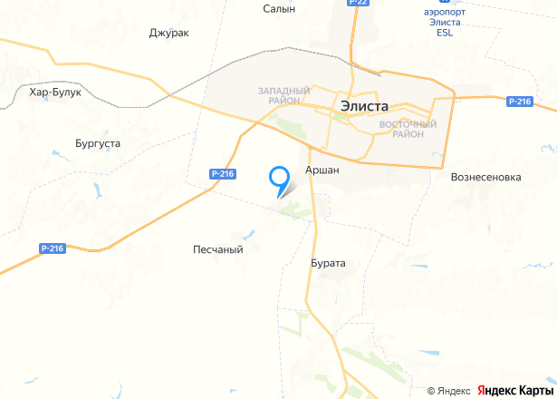 Земельный участок в Элисте, 600 кв.м. - Изображение местоположения