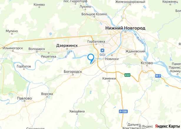 Дом 87,9 кв.м. и земельный участок 775+/-19 кв.м. в Нижегородской обл. - Изображение местоположения