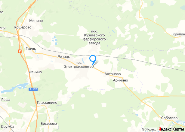 Земельный участок,  966 +/- 22 кв.м в Московской обл. - Изображение местоположения