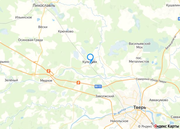 1/6 доля комнаты в Тверской обл. - Изображение местоположения