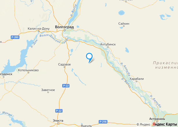1/8 доля дома и 1/8 доля земельного участка в Калмыкии - Изображение местоположения