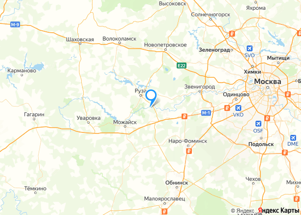 Земельный участок в Московской обл., 35377 кв.м. - Изображение местоположения