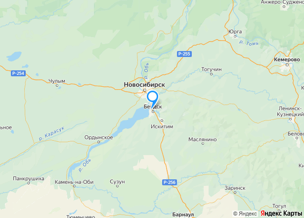 Инвестиционный проект Жилого комплекса на береговой линии – 8,5 Га в пригороде Новосибирска - Изображение местоположения