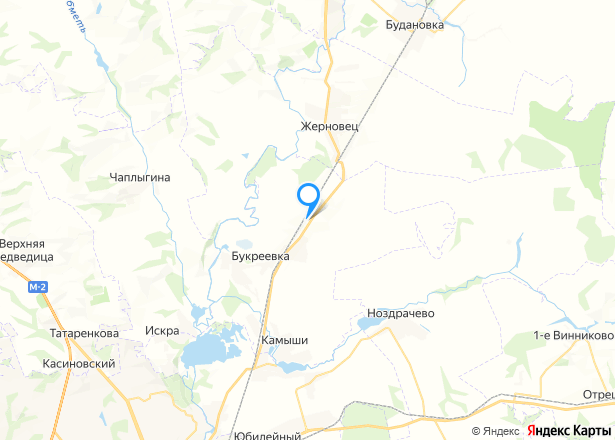 Земельный участок в Курской обл., 1000 кв.м. - Изображение местоположения