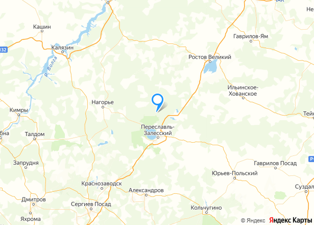 Земельный участок в Ярославской обл., 1000 кв.м. - Изображение местоположения