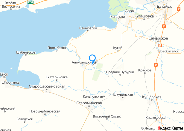 Право пользования (на основании договора аренды) на земельный участок с\х назначения в Ростовской области. - Изображение местоположения