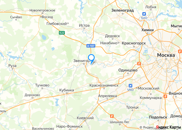 Земельный участок в Московской обл., 13143 кв.м. - Изображение местоположения