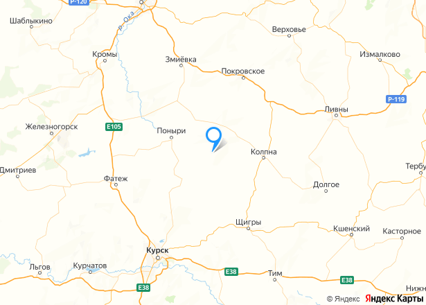 Земельный участок в Орловской обл., 5 000,1 кв.м - Изображение местоположения