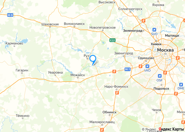 Земельный участок в Московской обл., 81999 кв.м. - Изображение местоположения