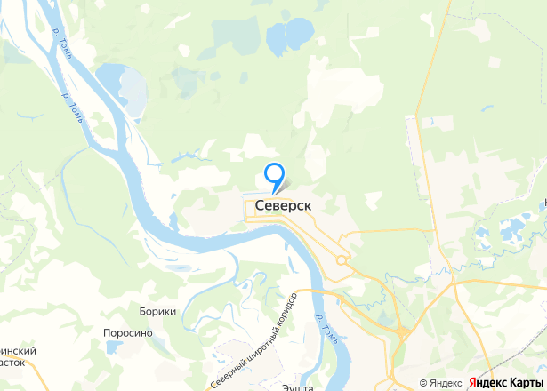Помещение в Томской обл., 3,6 кв.м. - Изображение местоположения