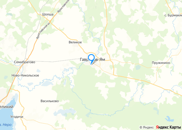 1/4 доля дома и 1/4 доля земельного участка в Ярославской обл. - Изображение местоположения