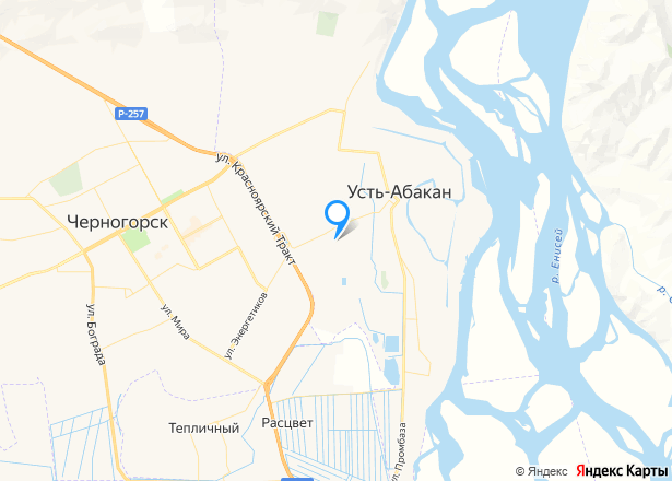Гараж 32,2 кв.м и земельный участок 25 кв.м в Хакасии - Изображение местоположения